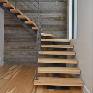 Escalier intérieur à <span class=keywords><strong>poutre</strong></span> simple/ marches en <span class=keywords><strong>chêne</strong></span> avec <span class=keywords><strong>prix</strong></span> d'usine DIY - Product Image 5