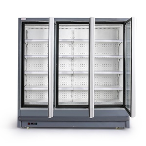 Customized Thương Mại Hiển Thị Tủ Đông 3 Cửa Air Curtain Cabinet Upright Mở <span class=keywords><strong>Chiller</strong></span> Hiển Thị - Product Image 3