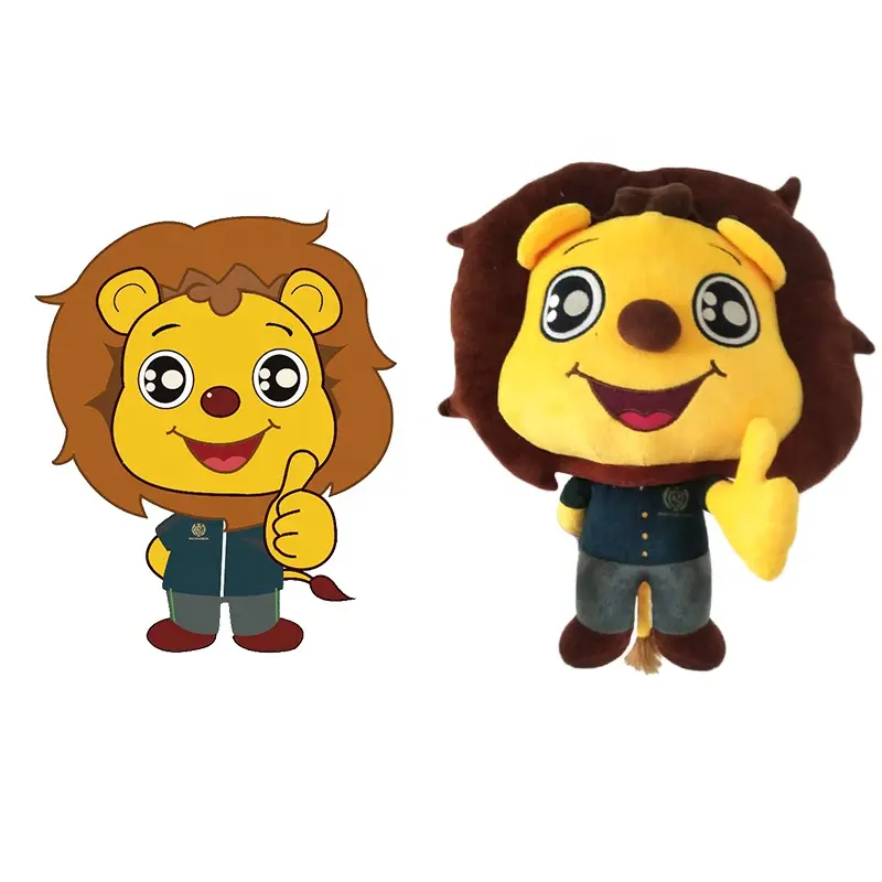 Plush Animal Toy Hot Selling Custom Stuffed Plush Lion Animal OEM Soft Doll Toys