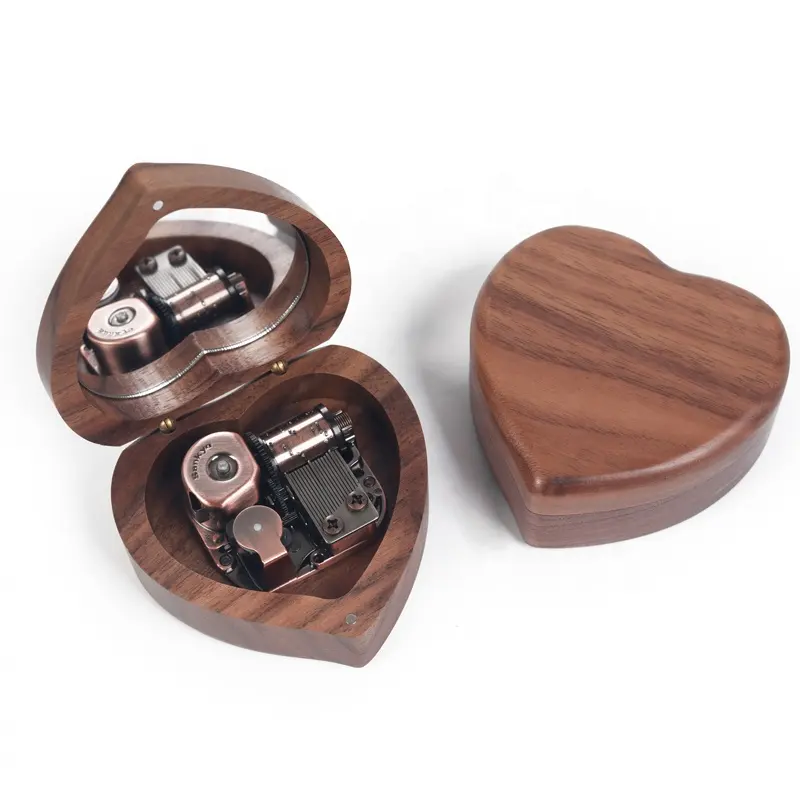 Wholesale Hand Cranked Wind up Custom Wooden Music Box