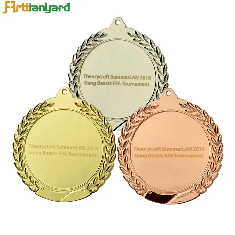 Медали от производителя на заказ, металлическая пустая золотая медаль