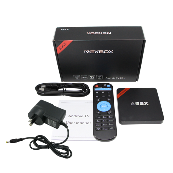 Amlogic S905 Android 5.1 4 K UHD Kodi 16.1 A95X Android TV Box codi