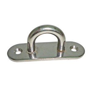 SS8030 Stainless Steel 304 Polished Oblong Pad Eye <b>Plate</b> - Product Image 3