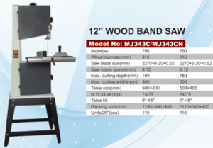 Model MJ343C/MJ343CN 12"wood <strong>Mini</strong> <strong>Band</strong> <strong>Saw</strong> Woodworking Cnc <strong>Band</strong> <strong>Saw</strong> Machine Wooden Cutting Machine - Product Image 2