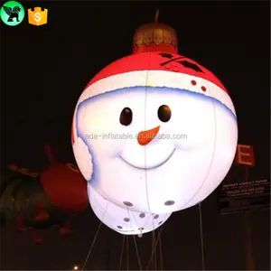 2017可爱的充气悬挂balloom雪人带led灯的时尚圣诞活动装饰W010018