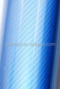 Hoch glänzende 5 * 65FT Car Wrap Dekoration Vinyl Carbon 5D/6D Kohle faser folie