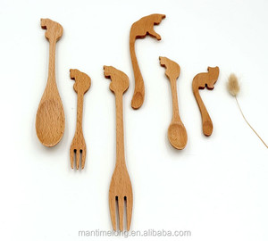 ช้อนไม้บีชลายแมวสปายแมวญี่ปุ่น,ช้อนไม้ขนาดเล็กช้อนไม้ - Product Image 3