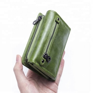 <span class=keywords><strong>Portafoglio</strong></span> <span class=keywords><strong>donna</strong></span> Design corto in pelle <span class=keywords><strong>verde</strong></span> con portamonete Lady <span class=keywords><strong>portafoglio</strong></span> a tre ante per ragazza - Product Image 5