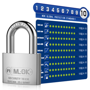 Candados Pequeños Anti-Corte de Acero Inoxidable MOK, Candados de Latón Resistentes a la Intemperie con Llave para Uso en Exteriores - Product Image 2