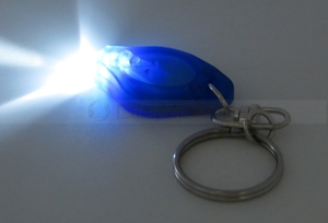 Lampu Ring Kunci Darurat, Senter LED Mikro Gantungan Kunci Berkemah Luar Ruangan, Gantungan Kunci Mini