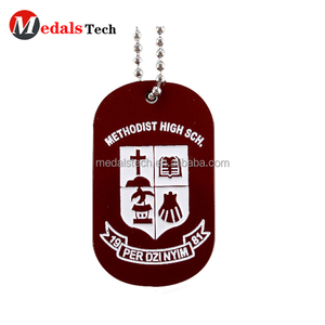 Prix usine différente peint à la <span class=keywords><strong>bombe</strong></span> couleur rempli logo personnalisé humains chien tags - Product Image 1