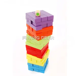 Neue Produkt Kinder Stacking Blocks Spiel Holz Tumbling Turm