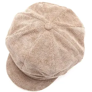 Topi baret wool wanita, topi baret klasik untuk musim dingin wanita