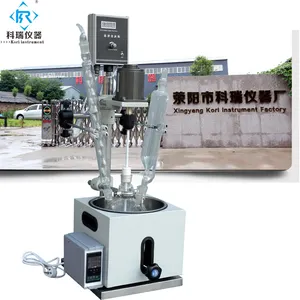 Single layer glass reactor lab use bioreactor/heating reactor