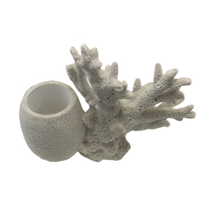 Escultura de Coral Artificial em Resina Anêmona do Mar Ornamento Feito à Mão Pintado à Mão Estilo Amor Decoração para Casa - Product Image 4