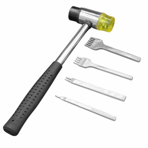 69 Cái/bộ Da Chuyên Nghiệp Công Cụ Thủ Công Tay May Khâu Đấm Khắc Làm Việc Yên Groover Kit DIY Thực Tế Cao - Product Image 2