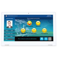 Sistem Manajemen Umpan Balik Pelanggan Android 7 inci, Terminal Layar Sentuh All-in-One untuk Penilaian Layanan dengan Dudukan Tipe L