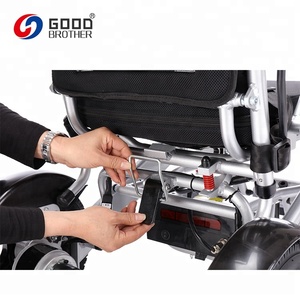 Système de freinage magnétique électronique Hg-n530 léger cadre en <span class=keywords><strong>aluminium</strong></span> fauteuil roulant électrique pliant - Product Image 5