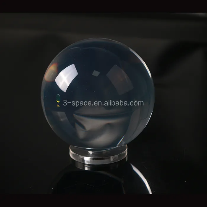 Acrílico transparente rendimiento póngase en contacto con pelotas de malabares de gran esfera de plástico 80mm