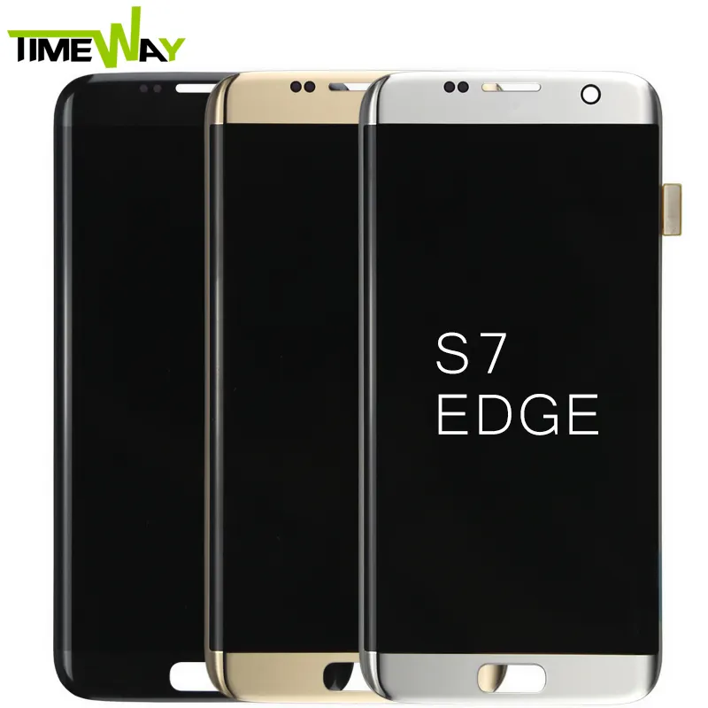 TIMEWAY Lcd โทรศัพท์มือถือผู้จัดจำหน่ายในประเทศจีนจอแสดงผลแบบเต็มจอ Lcd สำหรับ Samsung Galaxy S7 Edge