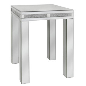 Mesa <span class=keywords><strong>de</strong></span> esquina <span class=keywords><strong>de</strong></span> sofá, mesa lateral con espejo <span class=keywords><strong>de</strong></span> cristal, Diamante aplastado, <span class=keywords><strong>a</strong></span> la venta - Product Image 2