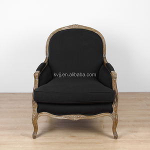 <span class=keywords><strong>Fauteuil</strong></span> noir français KVJ-7610 en bois et tissu, style <span class=keywords><strong>Louis</strong></span> <span class=keywords><strong>XV</strong></span>, XVI, XVII, chaise de salle à manger - Product Image 3