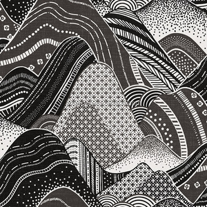 <span class=keywords><strong>Papier</strong></span> <span class=keywords><strong>peint</strong></span> non tissé pour la maison, <span class=keywords><strong>motif</strong></span> de montagnes chinoises superposées - Product Image 4
