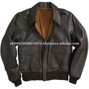 Veste en cuir de vol A2 de qualité supérieure - Product Image 2