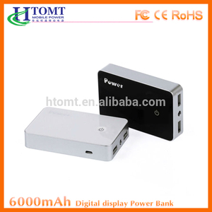 D'urgence mobile universel slim power bank 6000 mah. avec led. toch pour ipad - Product Image 1