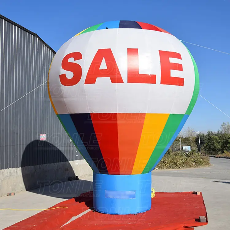 छत गर्म हवा के गुब्बारे आकार Inflatable ठंडी हवा गुब्बारा/बिक्री के लिए जमीन inflatable विज्ञापन गुब्बारा