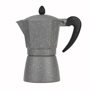 Italiaanse Stijl Kachel Top Aluminium Koffie Pot 3 6 9 Cups Espresso Moka Koffiezetapparaat