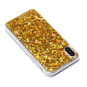 De luxe flash puce acrylique COQUE arrière en TPU téléphone cas pour iphone x - Product Image 1