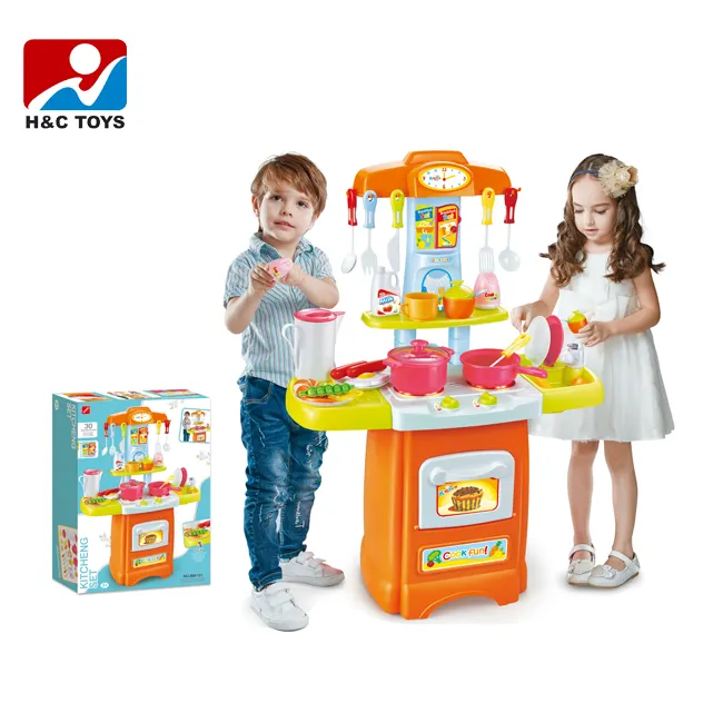 2018 Popolare bambini giocattolo set da cucina di plastica cucina giochi per ragazze HC388967