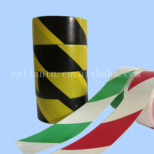 PVC demarcación cinta piso marcado cinta adhesivo de caucho solvente - Product Image 3