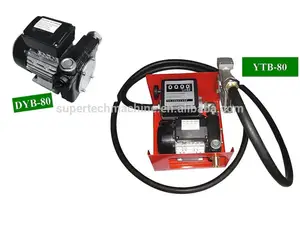 Gear Metering Pump Electric Oil/fuel/liquid Transfer Gear Pump Assy With Flow Meter