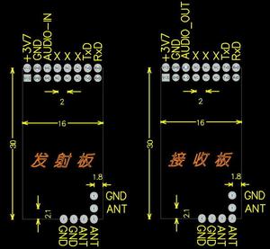 Taidacent RF无线UHF无线数字音频收发器模块 - Product Image 4