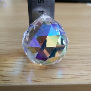 Revêtement en cristal AB <span class=keywords><strong>boule</strong></span> suspendue à facettes en cristal pour décoration de pièces d'éclairage de lustre - Product Image 3