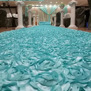 우아한 3D 웨딩 스테이지 로제트 카펫