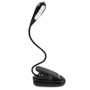 <strong>Clip</strong> <strong>on</strong> <strong>Bed</strong> Desk Lamp 4LEDs Led Book <strong>Light</strong> Powered by AAA Battery - Product Image 4