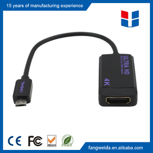 <span class=keywords><strong>MHL</strong></span> 3.0 à <span class=keywords><strong>HDMI</strong></span> <span class=keywords><strong>Adaptateur</strong></span>, fait pour Samsung Galaxy Note 4/S o n y Z2/Z3 - Product Image 1