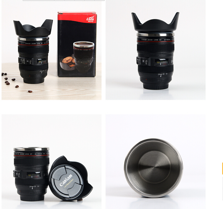 Zogift taza-lente de <span class=keywords><strong>la</strong></span> Cámara termo de viaje de acero inoxidable con aislamiento Copa con fácil tapa limpia - Product Image 5