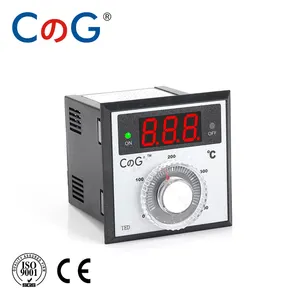 Controller Temperature TED 72*72mm K J PT100 Type AC220V 24V 380V Knob 0-100 200 300 400 600 Degree Digital Thermostat Powered Temperature Controller