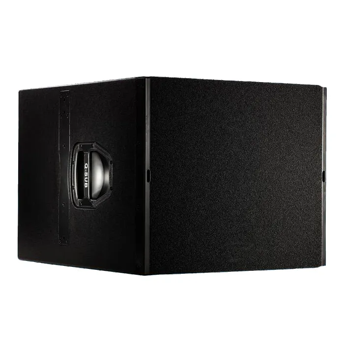 QSUB (RMS/Peak 10 ms) 400/1600 W 1x18 "Treiber, 1x18" Treiber Aktiv Hochleistungs-Subwoofer mit flug fähigen Nieren