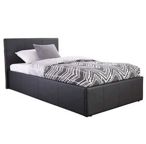 Ottoman Gas Lift up Storage <strong>Bed</strong> - <strong>Black</strong> 4ft6 <strong>Double</strong> 5ft King Size - Product Image 4