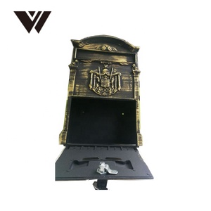 OEM Outdoor Mailbox European Aluminum <strong>Wall</strong> Mounted Courier <strong>Box</strong> <strong>Post</strong> <strong>Box</strong> Secure Letterbox Outside Mailboxes - Product Image 2