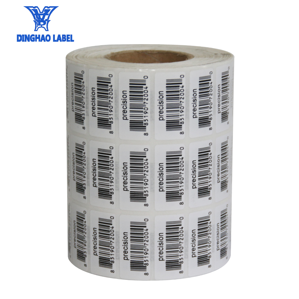 Пользовательские самоклеющиеся этикетки штрих-кода стикер ролл с логотипом печати