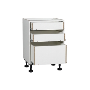 Mueble de Cocina Estilo Europeo al por Mayor, Estructura de Gabinete Plano, Gabinete con Cajones Blanco - Product Image 1