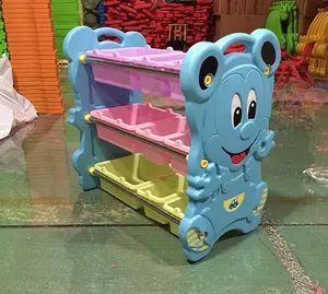 Nuovo stile soggiorno toy raccogliere box per bambini armadio giocattolo armadietto di plastica in cartone per bambini fornitore