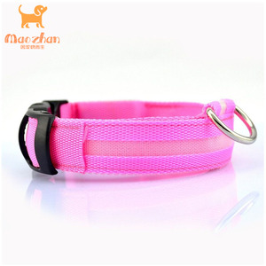 Collares para mascotas de alta calidad, suministros de accesorios, Collar ajustable recargable, de nailon, LED intermitente, Collar para perro - Product Image 5