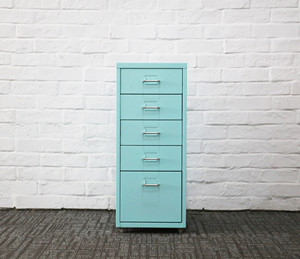 Design moderne meubles de maison en métal en acier inoxydable 5 <span class=keywords><strong>tiroir</strong></span> helmer armoire avec roulettes - Product Image 2